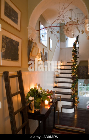 Christmas decoration Mexican style in a Victorian house in London Stock Photo