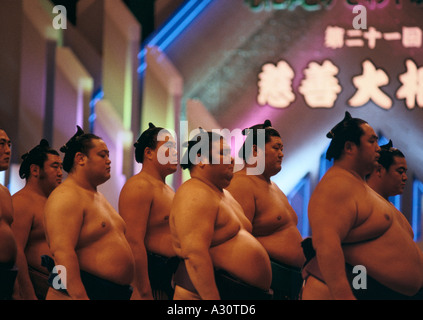 sumo wrestlers japan Stock Photo
