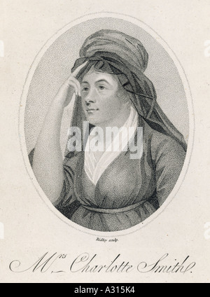 Charlotte Smith (1749-1806), English Romantic poet and novelist Stock ...