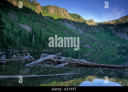 Big Greider Lake in the Cascade Mountain Range, Washington, USA Stock Photo