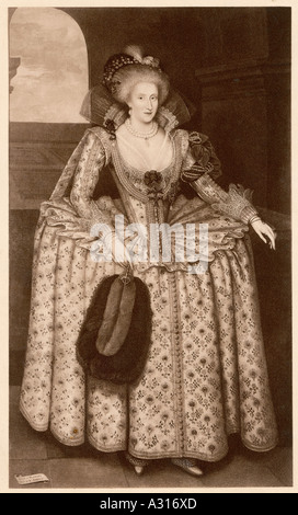 Anne Of Denmark Ful Lgth Stock Photo