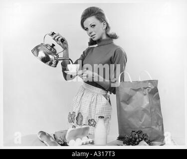 Pouring Tea Stock Photo