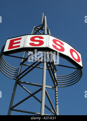 Esso Petrol Station corporate branding sign, East London, 2002. Esso Petrol Station corporate branding sign, East London, 2002.
