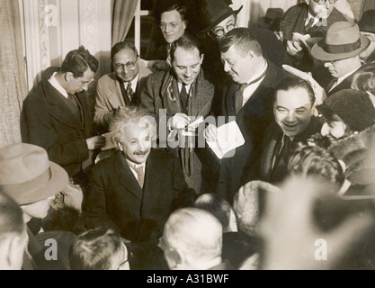 Einstein Reporters Stock Photo