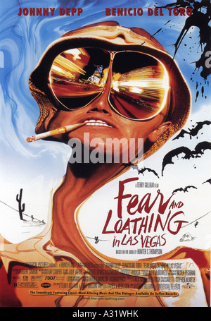 FEAR AND LOATHING IN LAS VEGAS poster for 1998 Univbersal film with Johnny Depp Stock Photo
