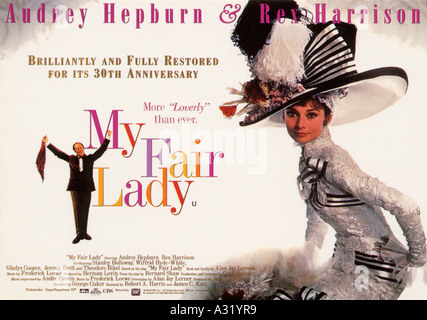 MY FAIR LADY German A1 movie poster A AUDREY HEPBURN REX HARRISON