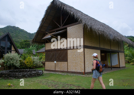 Paul Gauguin Cultural Center Atuona Hiva Oa Marquesas French Polynesia Stock Photo