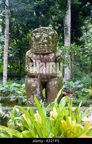 Meae Iipona Puamau Hiva Oa Marquesas Islands French Polynesia Stock Photo