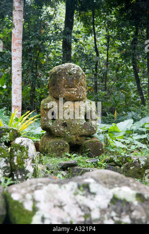 Meae Iipona Puamau Hiva Oa Marquesas Islands French Polynesia Stock Photo