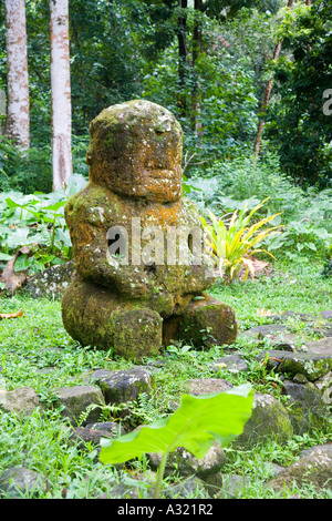 Meae Iipona Puamau Hiva Oa Marquesas Islands French Polynesia Stock Photo