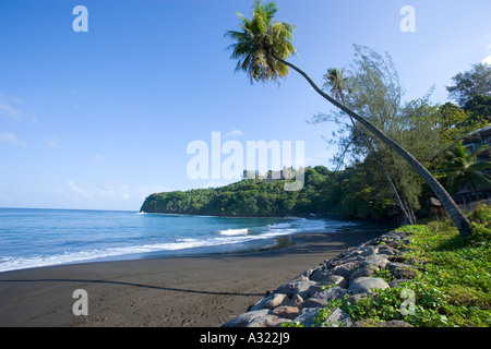 Matavai Bay black sand beach Papeete Tahiti French Polynesia Stock Photo