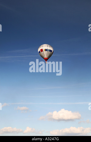 silver hot air balloon Stock Photo