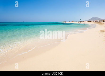 Beach, Parque Natural de Corralejo, Fuerteventura, Canary Islands, Spain Stock Photo