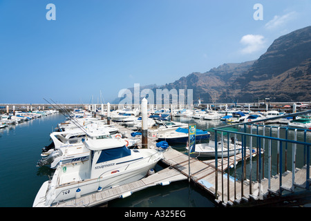 Harbour at Los Gigantes, Tenerife, Canary Islands, Spain Stock Photo