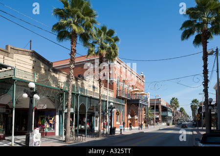 Typical Street, Historic Center, Ybor City, Tampa, Gulf Coast, Florida, USA Stock Photo