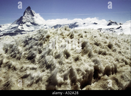 Matterhorn, mountain of the Alps, Mount Matterhorn, Gornergrat,  Switzerland, Europe Stock Photo