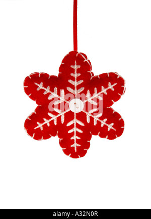 Christmas tree decoration on a white background Stock Photo
