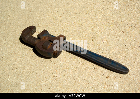 an old style wrench Stock Photo