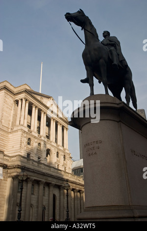 Bank of England on Threadneedle Street in the heart of London financial district Stock Photo