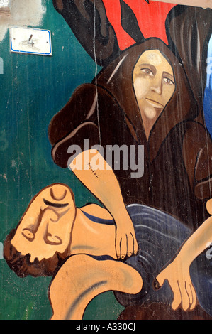 Painting depicting the mourning over the dead Jesus Christ by Paolo da ...
