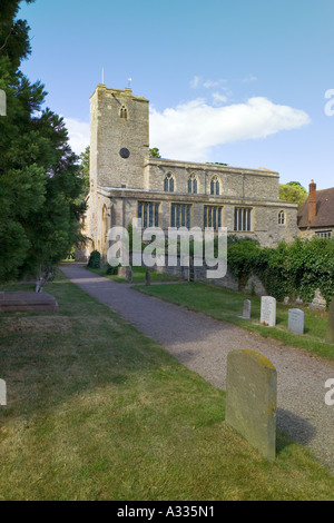 Anglo-Saxon priory church of St. Mary (dating back to 704) at Deerhurst, Gloucestershire Stock Photo