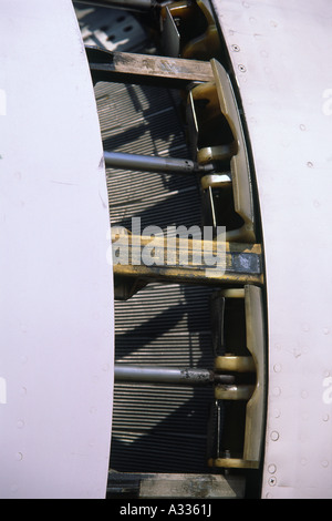 Boeing 707 Pratt & Whitney JT3B jet engine detail Stock Photo