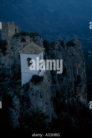 El Castell de Guadalest, Alicante, Spain. 11th century Spanish Castle Stock Photo