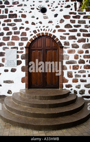 The Pretty Little Church in The Village of Masca in Tenerife Canary Islands Stock Photo