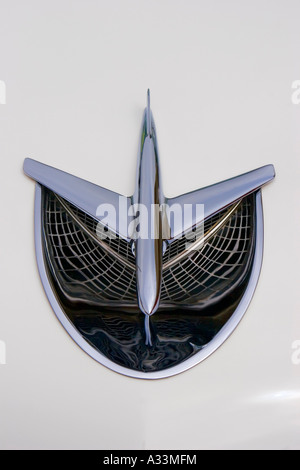 Abstract detail of a classic 1956 Buick Super automobile. Stock Photo