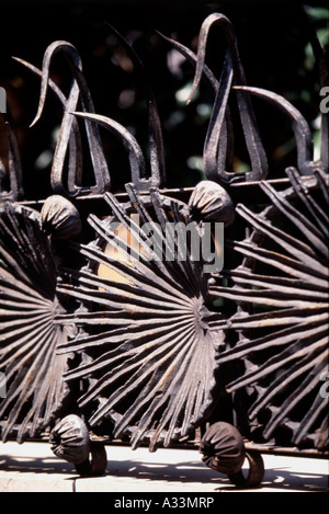 Wrought iron-work of Casa Vicens by Antoni Gaudi  Barcelona Spain Stock Photo