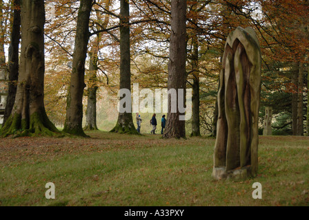 Treevolution Sculpture Sculpture Trail Lake Vyrnwy Mid Wales Stock Photo