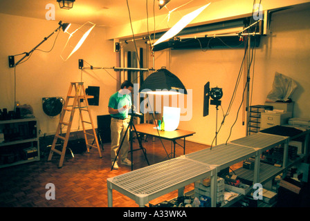 Photographer in studio A8A Stock Photo