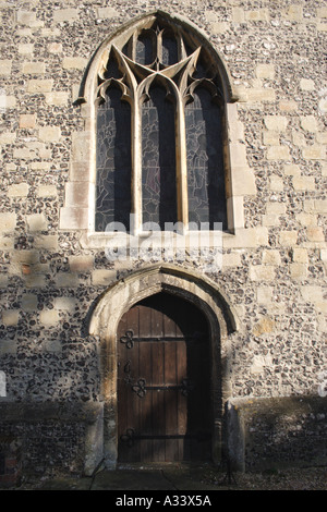 Door at Sonning Church Berkshire Stock Photo