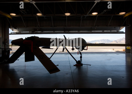 USAF Predator pilotless surveillance drone at Creech USAF base AFB ...