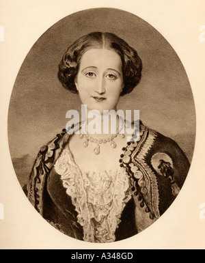María Eugenia Ignacia Augustina de Palafox y Kirkpatrick, 16th Countess of Teba, 15th Marchioness of Ardales, 1826 – 1920. Stock Photo
