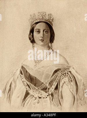 Princess Alexandrina Victoria of Saxe Coburg, Queen Victoria, 1819 - 1901. Stock Photo