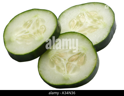 Cucumber Slices Stock Photo