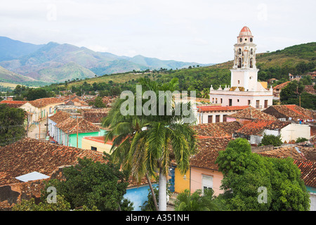 View from Palacio Cantero, Museo Historico Municipal, Trinidad, Sancti Spiritus Province, Cuba Stock Photo