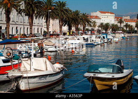 Split on Dalmatian Coast of Croatia Stock Photo