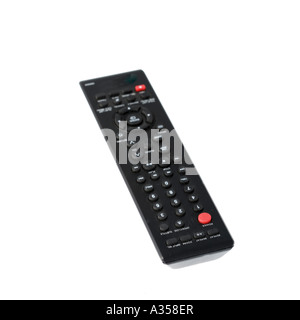Remote control on white logo removed Stock Photo