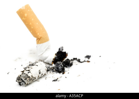 Extinguished Cigarette Stock Photo