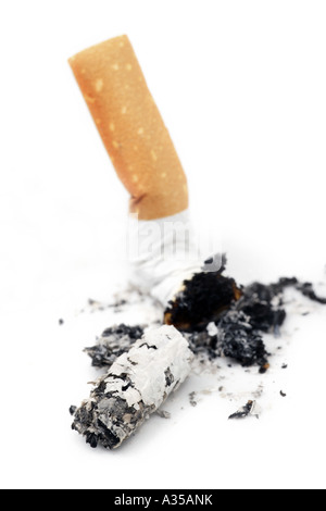 Extinguished Cigarette Stock Photo