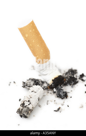 Extinguished Cigarette Stock Photo