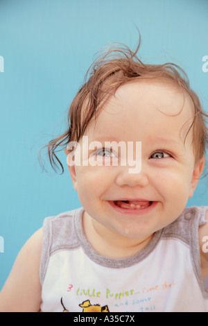 Smiling Laughing Baby Stock Photo