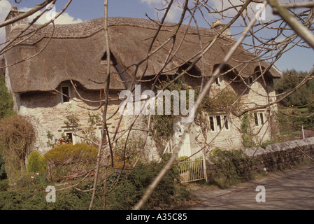 Thatched Cottage Merthyr Mawr Vale of Glamorgan Wales United Kingdom Stock Photo