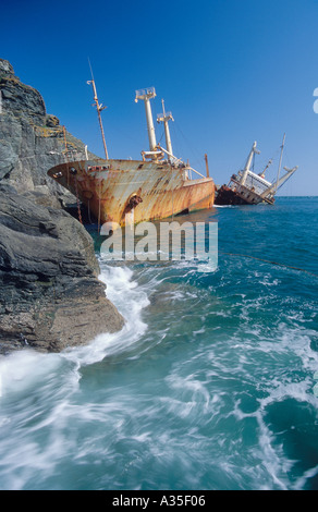 Prawl Point Wreck Rusting Shipwreck at Prawle Point South Devon England UK Stock Photo - Alamy