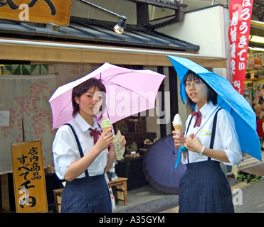 Schoolgirls in school uniform, Japan, 1970s Stock Photo - Alamy