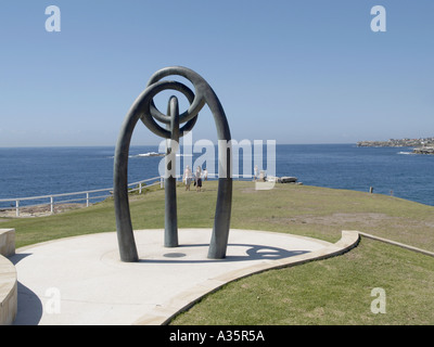 MEMORIAL TO VICTIMS OF BALI BOMBING THAT CAME FROM COOGEE AREA NORTHERN HEADLAND COOGEE BEACH COOGEE NEW SOUTH WALES AUSTRALIA Stock Photo