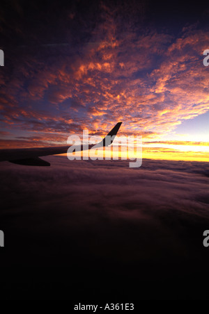 Wing Tip Sunset 0100 Stock Photo