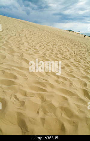 Panoramic view of the Pyla great sand dune on Bassin d Arcachon in France Stock Photo